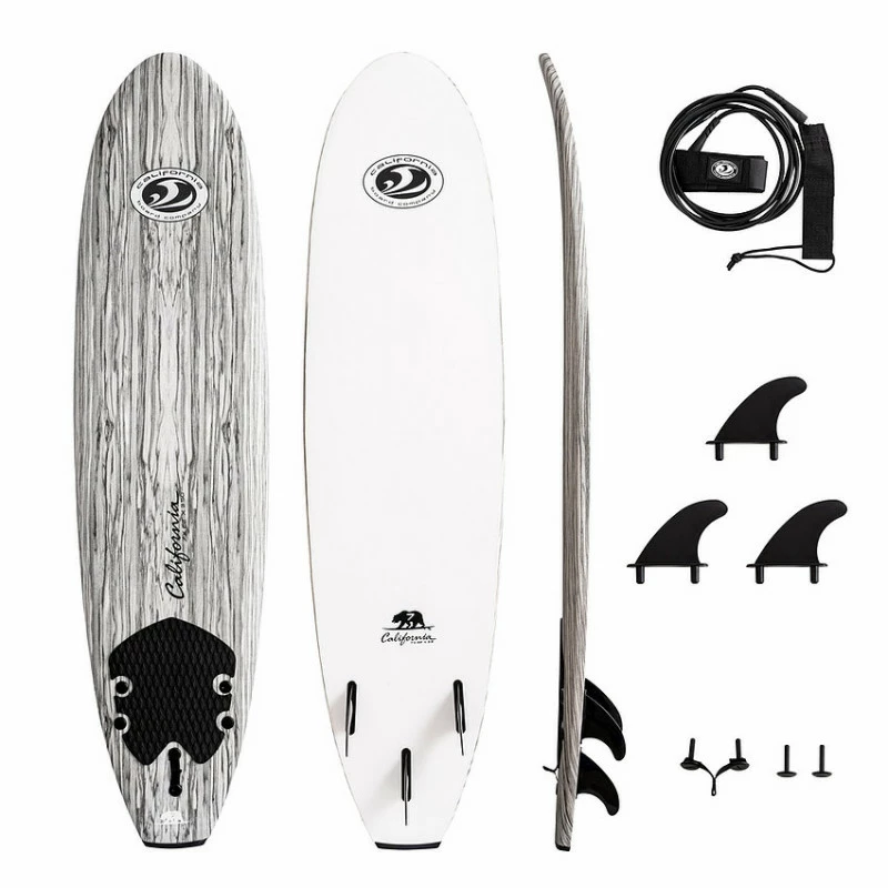 Surf En Mousse Malibu Cbc 7' California Wooddeck 2 Surf En Mousse Malibu Cbc 7' California Wooddeck – Image 2